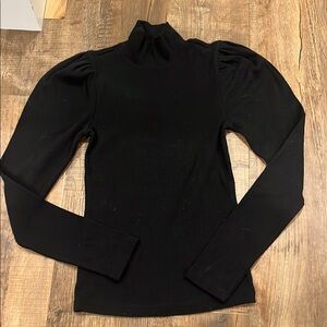 Black Women's Turtleneck Top